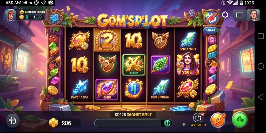Screenshot gameplay Slot ASD123 yang menarik dan seru.
