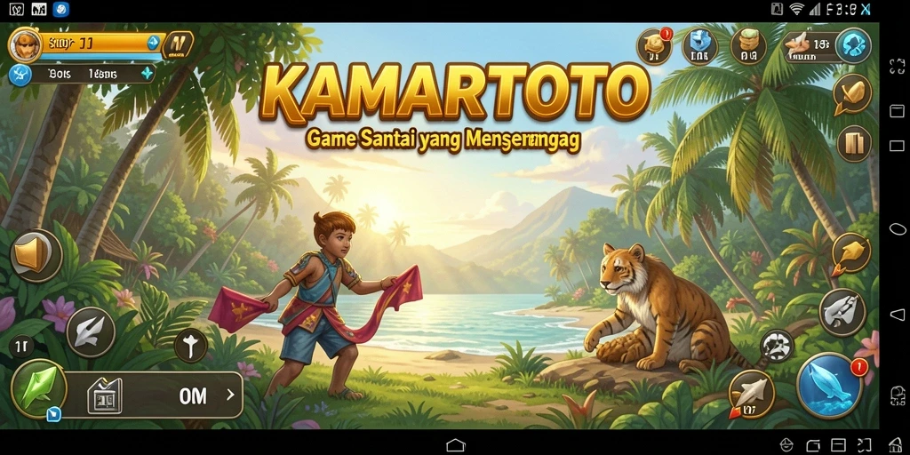 Tampilan gameplay KAMARTOTO yang penuh warna dan menarik.