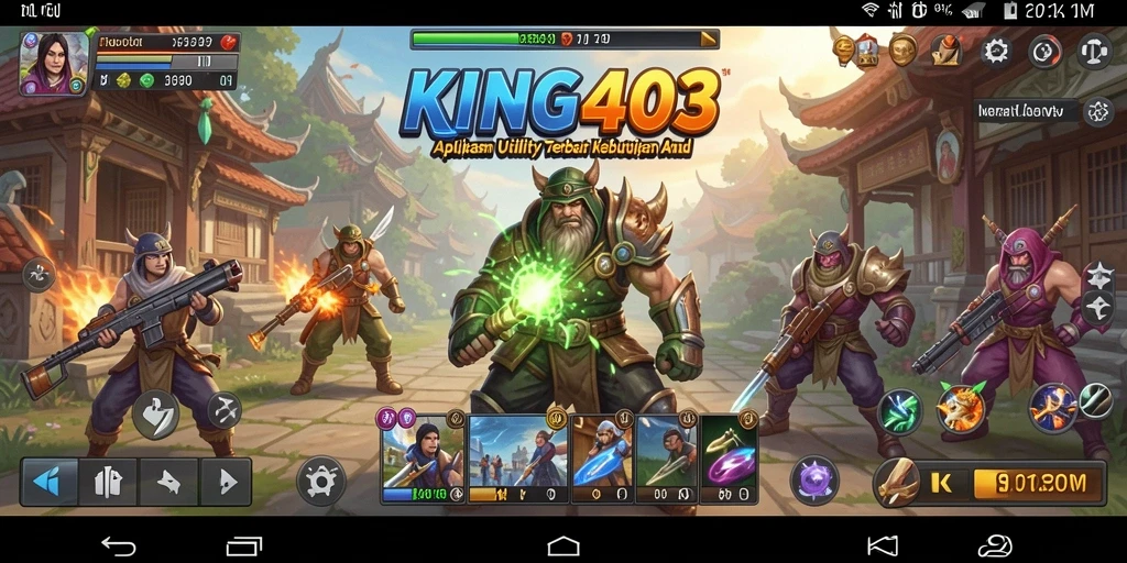 Tampilan utama KING403 dengan fitur pengingat yang jelas dan mudah diakses.