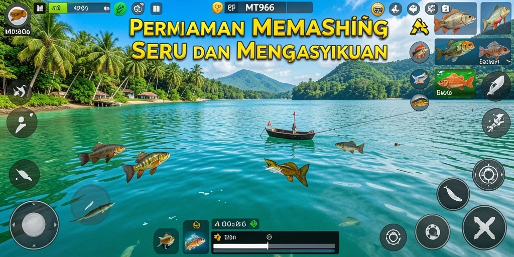 Tangkapan ikan yang spektakuler di MT966 saat gameplay berlangsung.