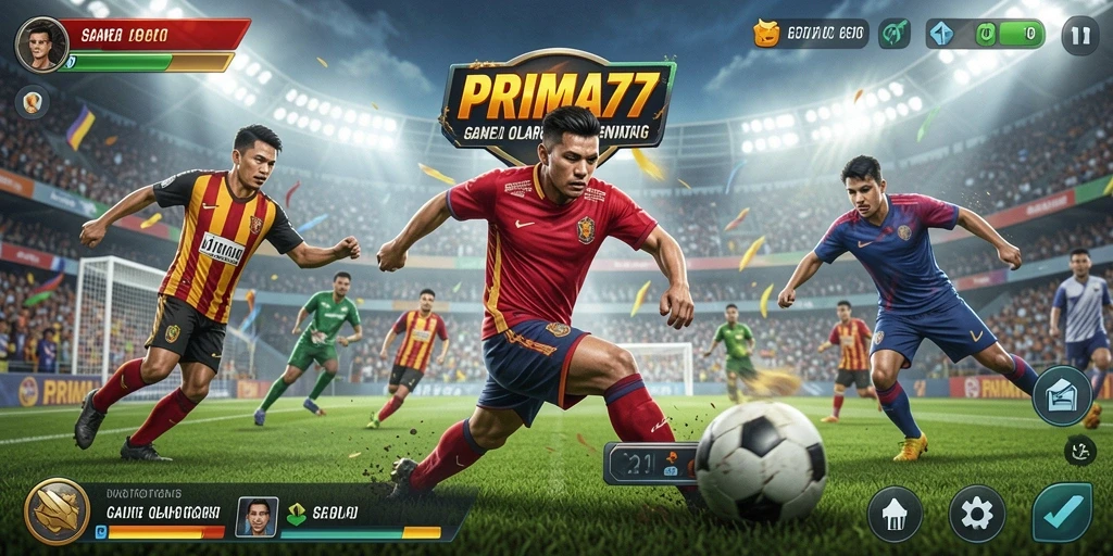 Tampilan gameplay seru di PRIMA77 dengan berbagai cabang olahraga.
