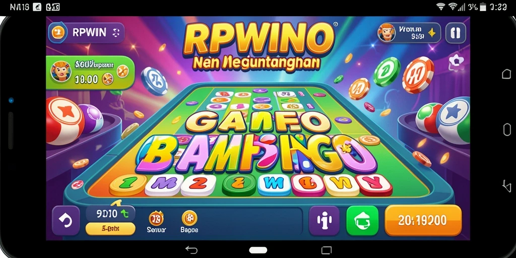 Tampilan gameplay RPWIN yang seru dan interaktif dalam permainan Bingo.