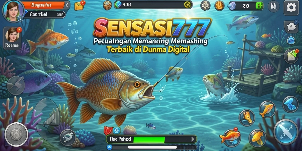Tampilan gameplay Fishing yang seru dan menantang di SENSASI777.