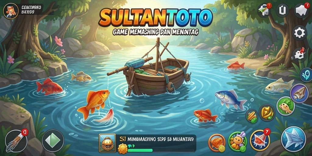 Gameplay memancing yang seru dan menarik di SULTANTOTO.