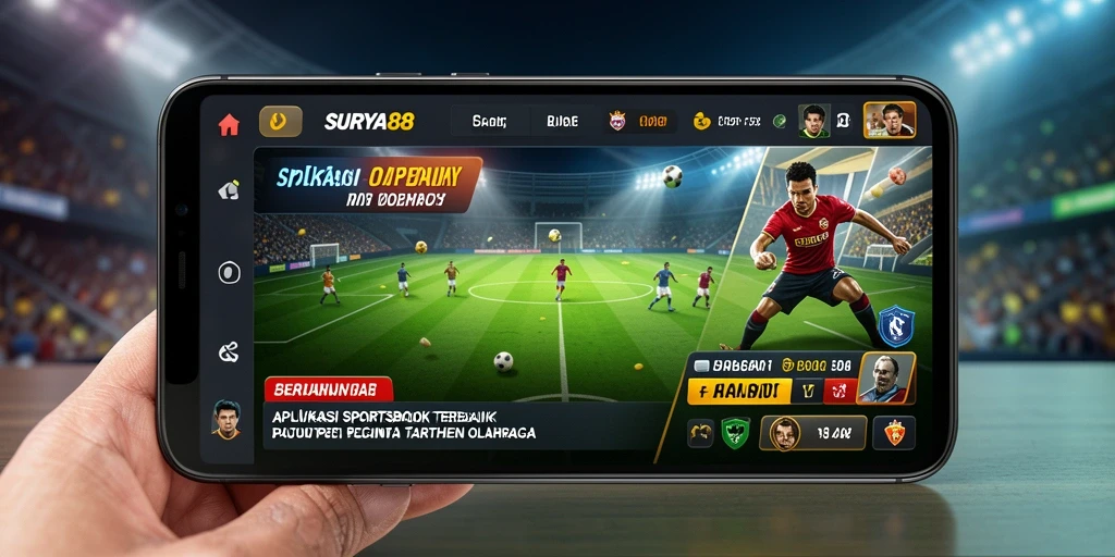 Tampilan menarik dari gameplay Sportsbook di SURYA88.