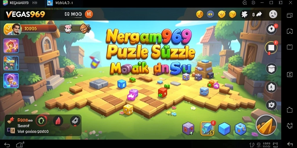 Tampilan gameplay <strong>VEGAS969</strong> yang menarik dan menantang di level Puzzle.