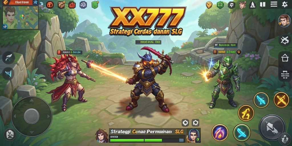 Tampilan gameplay menarik dari XXX777 di tengah pertempuran strategis.