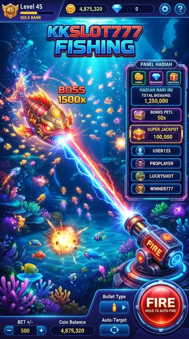 Screenshot antarmuka utama kkslot777 dengan navigasi intuitif.